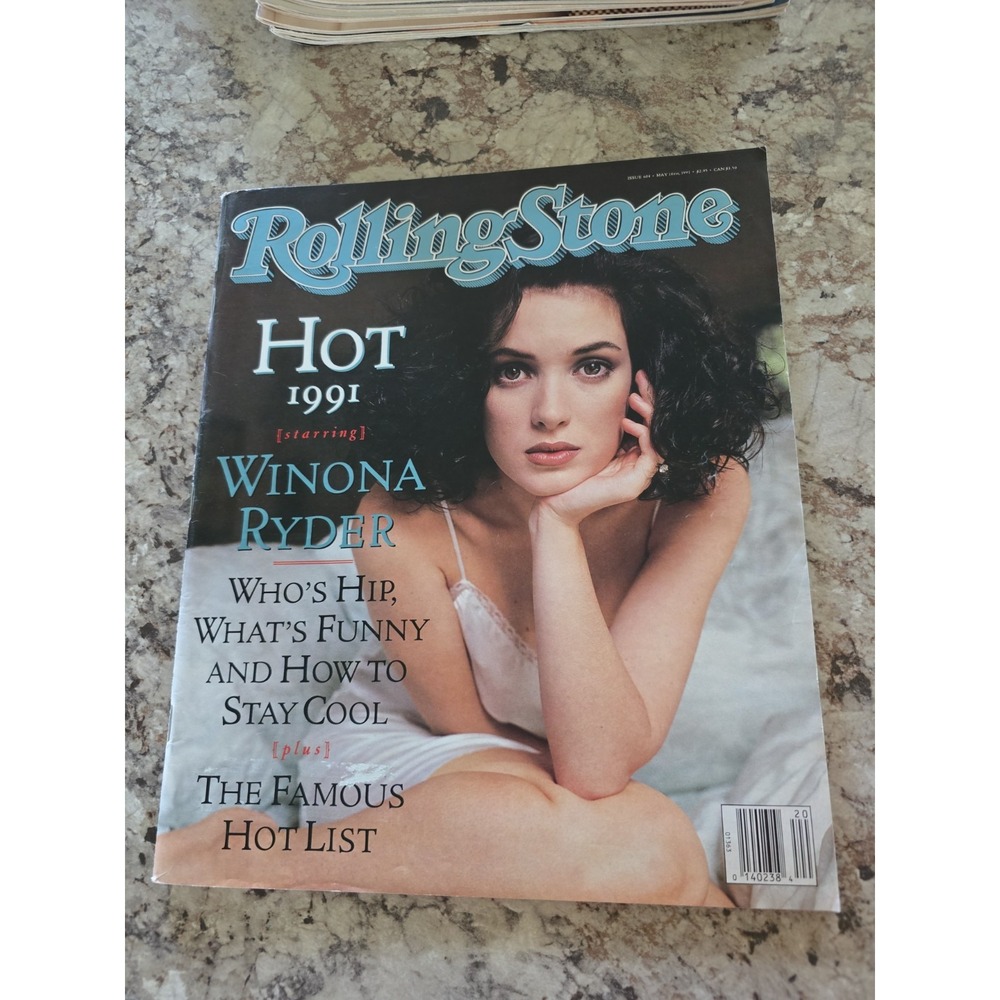 Rolling Stone Winona Ryder Cover Issue 604 May 16 1991 Magazine